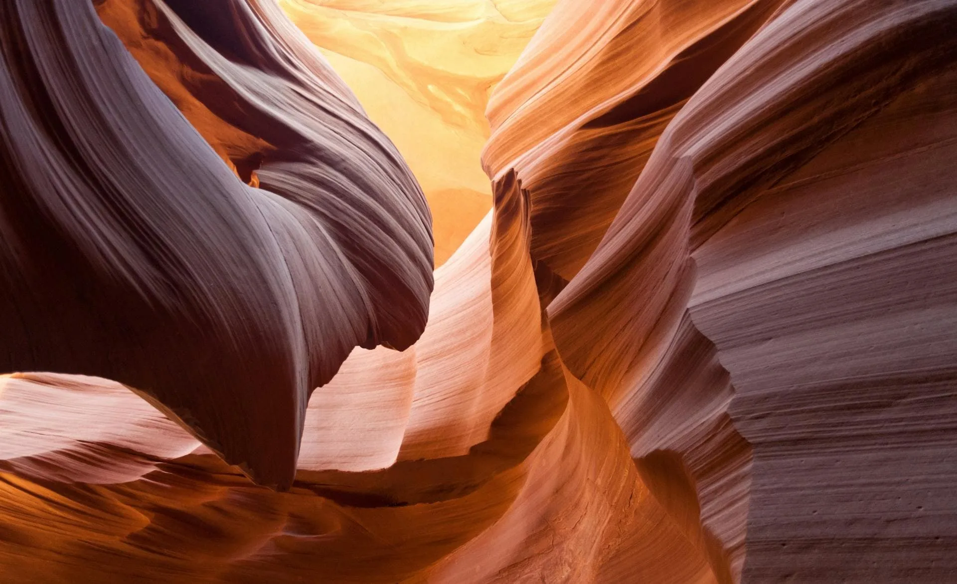 Close-up view of intricate rock formations in a canyon.